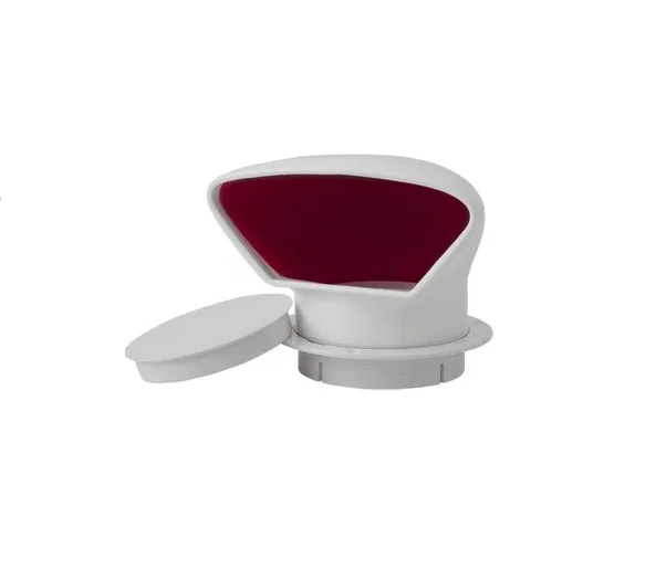 727130-3 – SEA DOG Bilge Vent, Low Profile Cowl Vent 3 Inch Diameter Red/ White PVC With Snap-On Deck Plate And Cover
